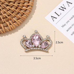 British Retro Princess Crown Headwear Accessories Handmade DIY Necklace Pendant Material Diamond Small Pendant