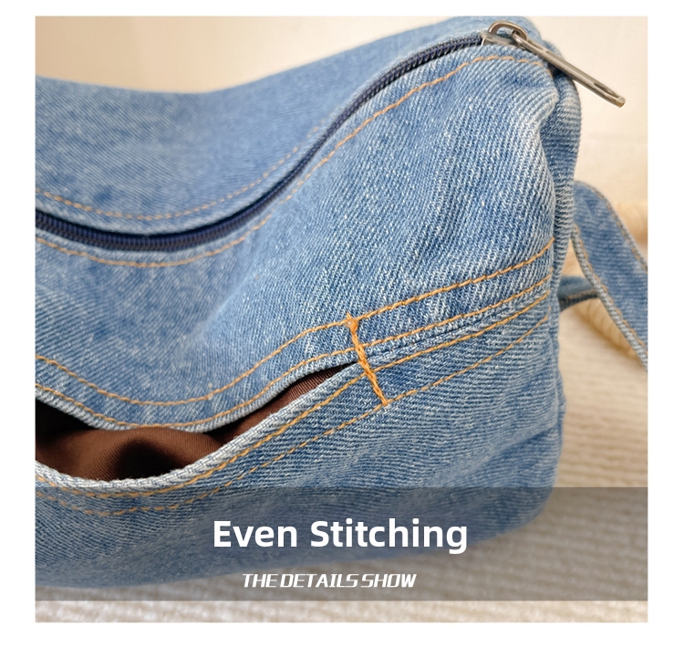 Stylische Kinder Denim Umhängetasche Kleine Schultertasche_voghion.com