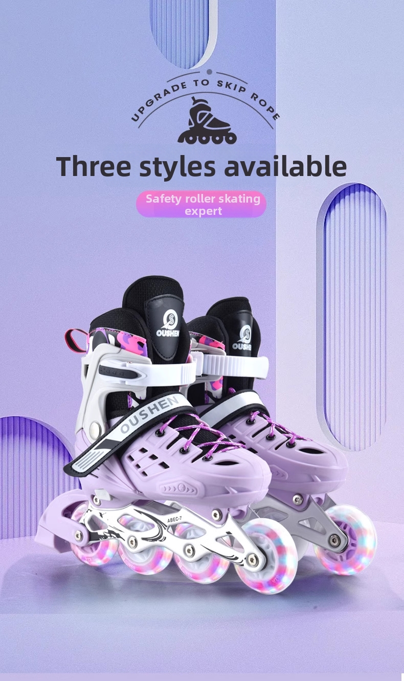Adjustable Hard Shell Roller Skates For Adults And Beginners_voghion.com