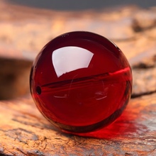 正宗血珀单珠散珠子琥珀配珠波罗的海单颗蜜蜡手串隔珠文玩佛珠