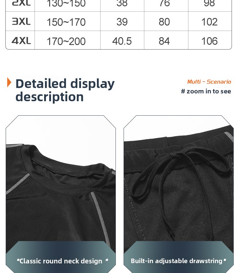 Men's Swimsuit Short Sleeve Quick Drying Sunscreen Hot Spring Beach Seaside Loose Professional Swimsuit Swimsuit Equipment_viptrois.com