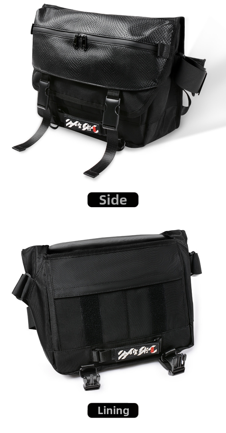 Men's Motorcycle Riding Crossbody Bag Waterproof Motorbike Backpack Commuter Shoulder Bag Rider Gear_voghion.com