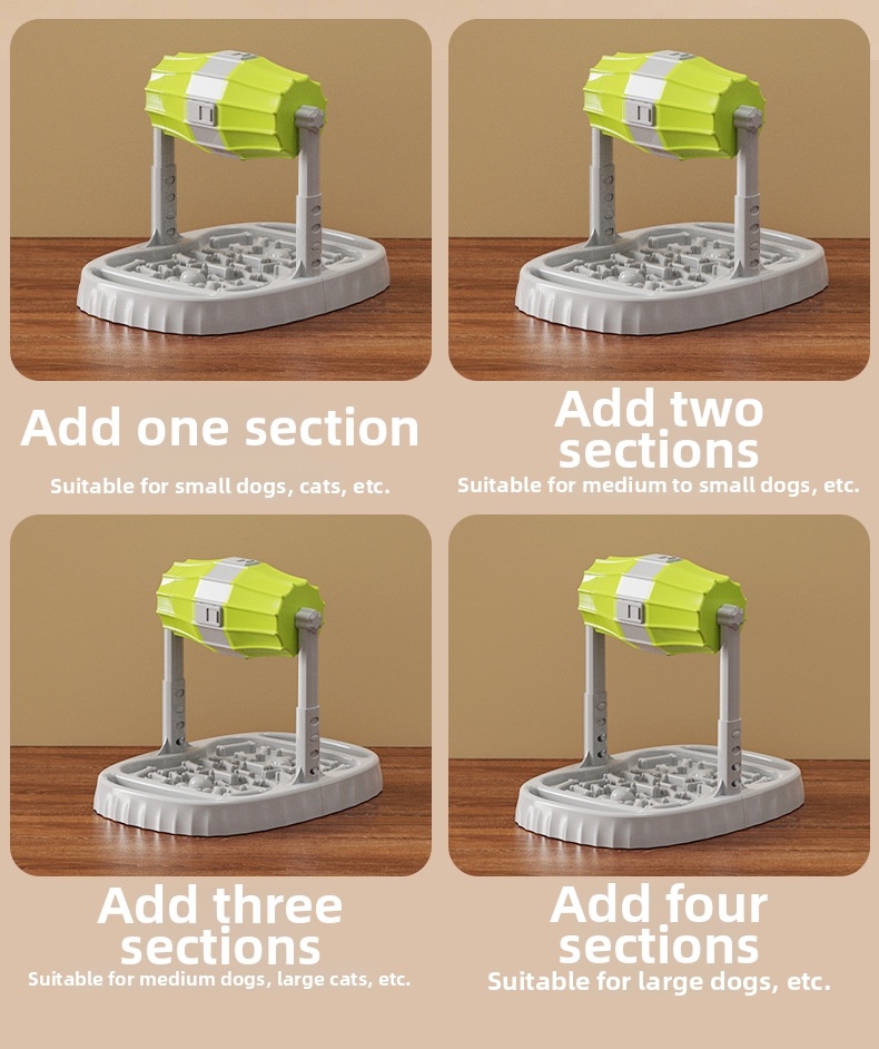 Interactive Slow Feeder Dog Bowl Rolling Pet Puzzle Toy_voghion.com