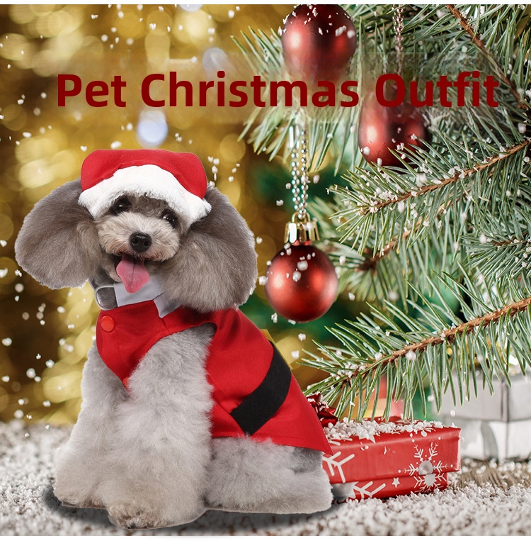 Trajes navideños, suministros para mascotas, ropa para perros, sombreros navideños para perros pequeños, medianos y grandes, bichón frisé y schnauzer._voghion.com
