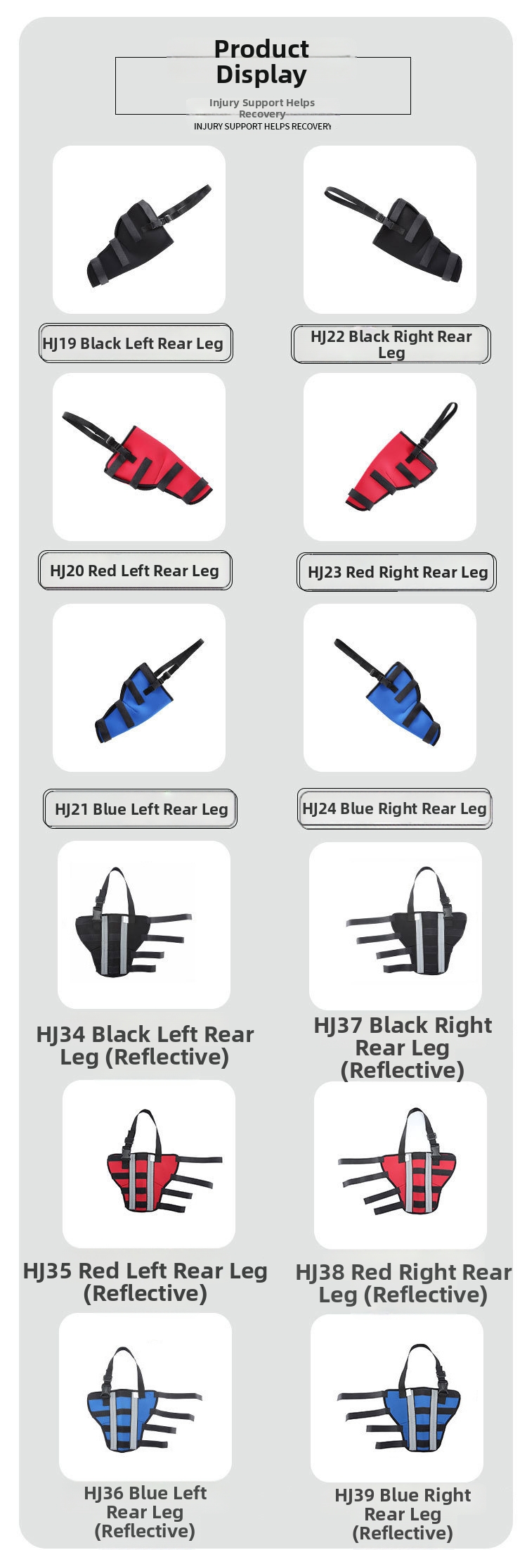 Dog Leg Brace Post-operative Support Knee Protection For Dogs_voghion.com