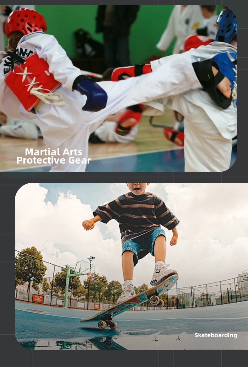 Children's Motorcycle Protective Suit For Riding And Roller Skating Breathable Anti-Fall Back And Chest Protection Balance Bike Sports Gear_voghion.com