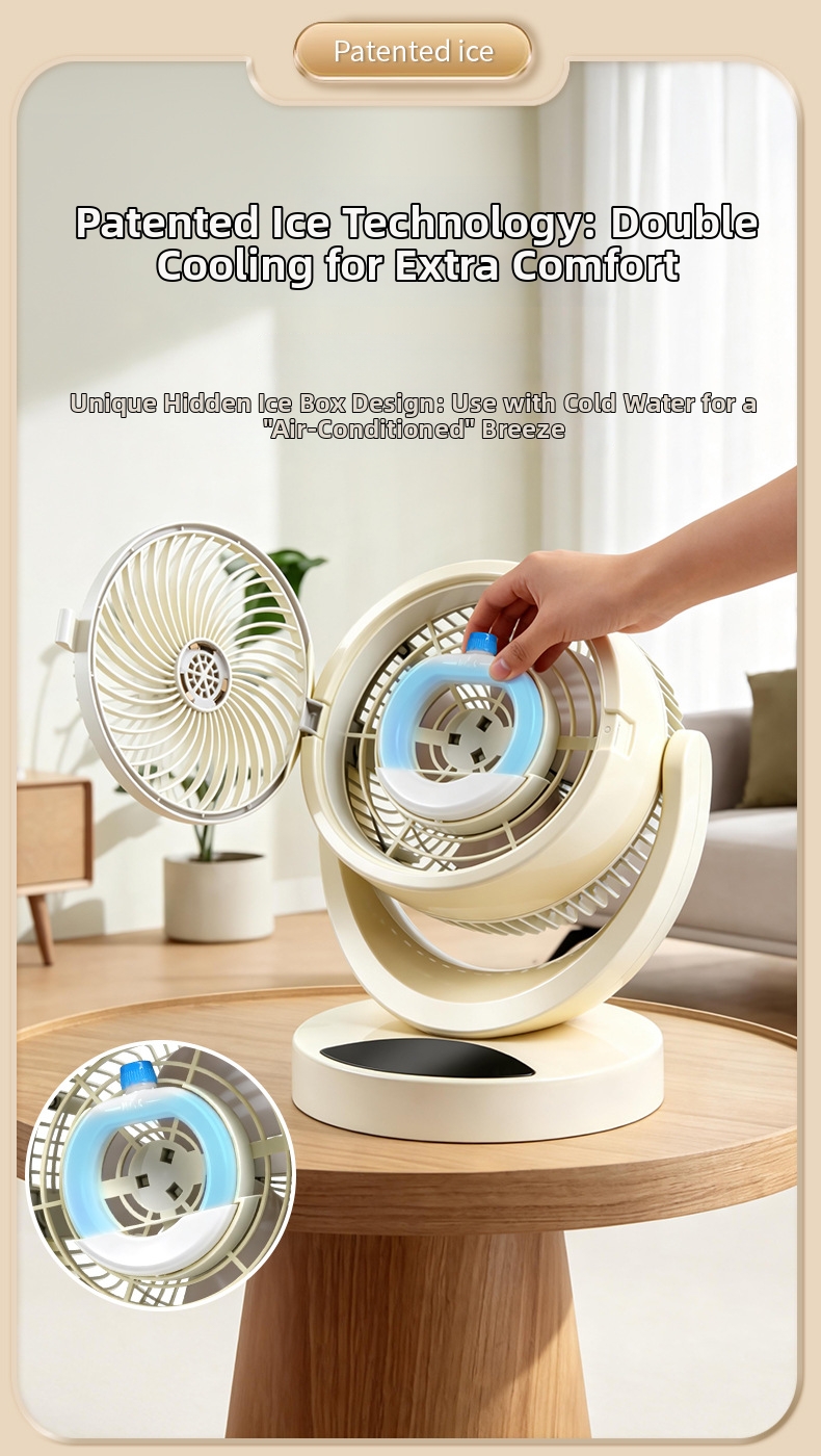 Wiederaufladbarer USB-Tischventilator mit Kühlfunktion_voghion.com