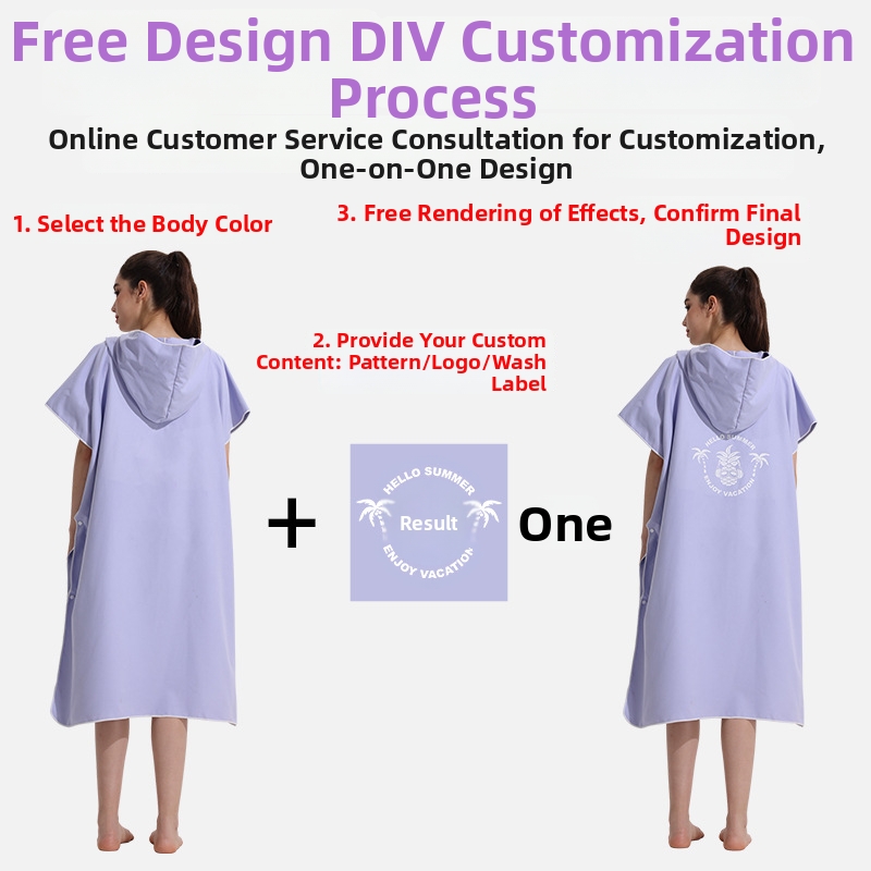 Surfing Quick Drying Bathrobe Capes Swimming Towels Diving Beach Towels Absorbent Lint Free Bath Towels Sports Outdoor_voghion.com