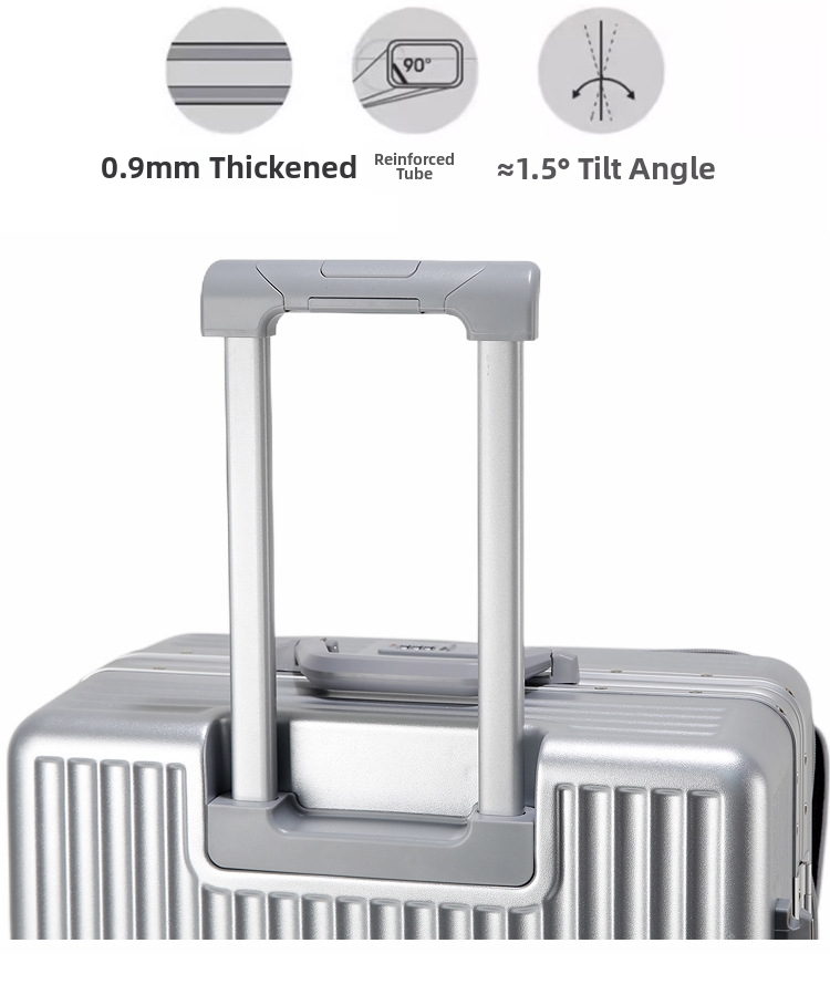 Rolling Suitcase With Aluminum Frame And Combination Lock_voghion.com