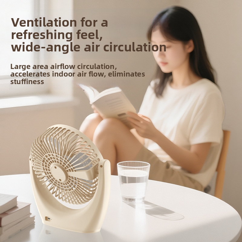 Mini ventilatore USB ad alto flusso d'aria, portatile, con clip, ideale per lampada da scrivania, casa e ufficio._voghion.com