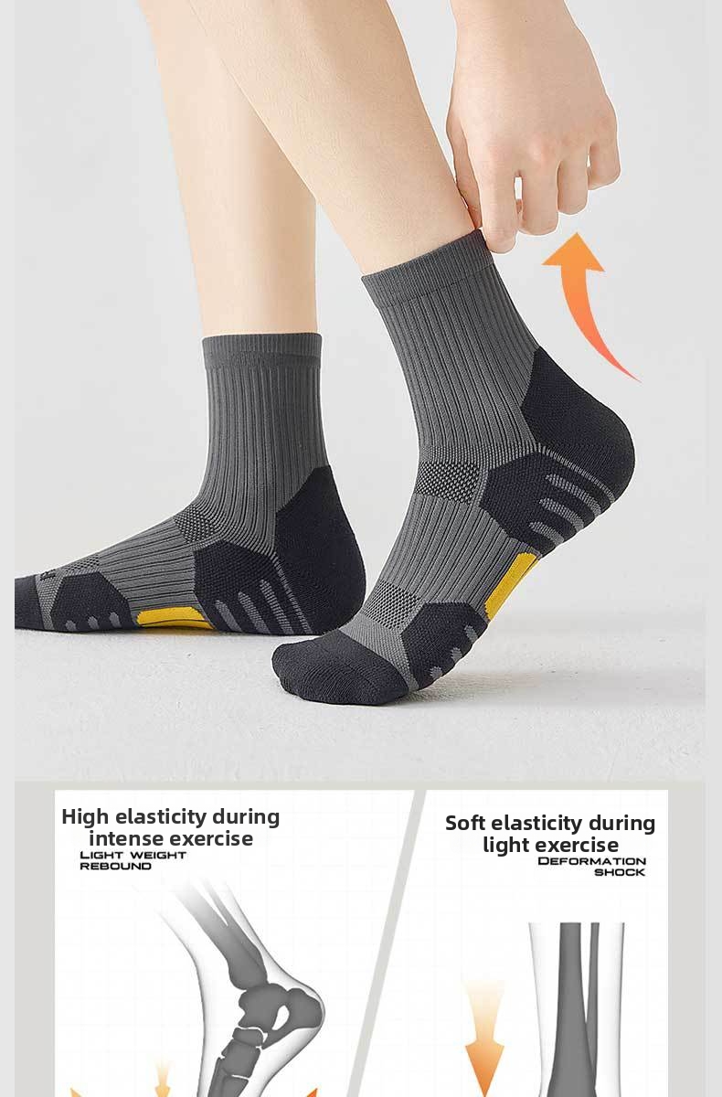Professional Badminton Socks Thickened Terry Sole Non-slip Sports_voghion.com