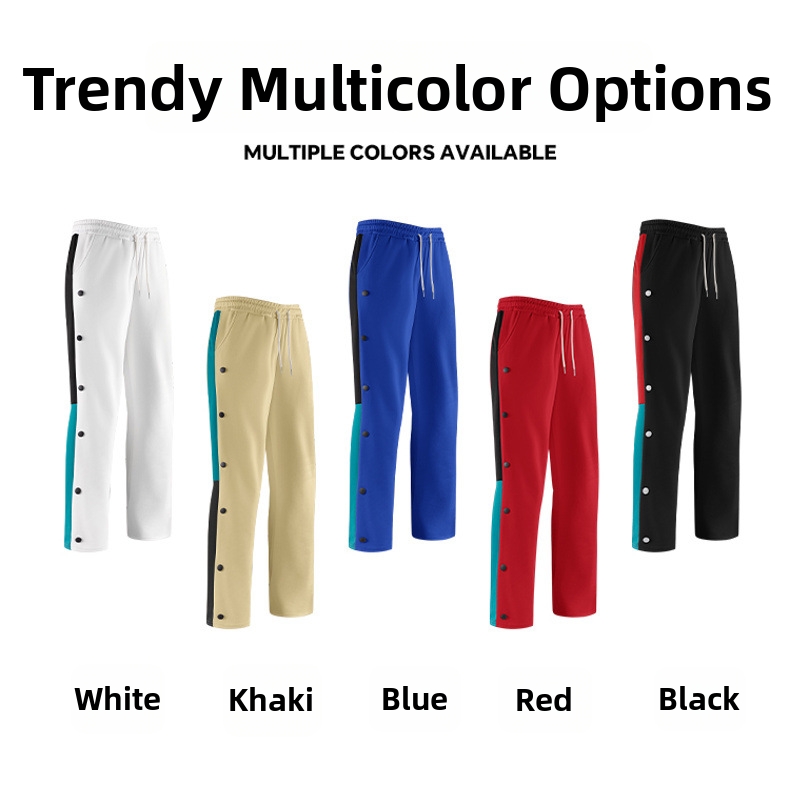 Herren Jogginghose Im Farbblock Design Für Den Herbst_voghion.com