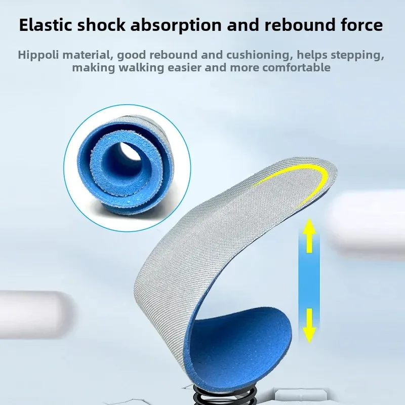 High shock-absorbing deodorized insoles with depreciation for men and women, absorbs sweat and smell, restless legs relief