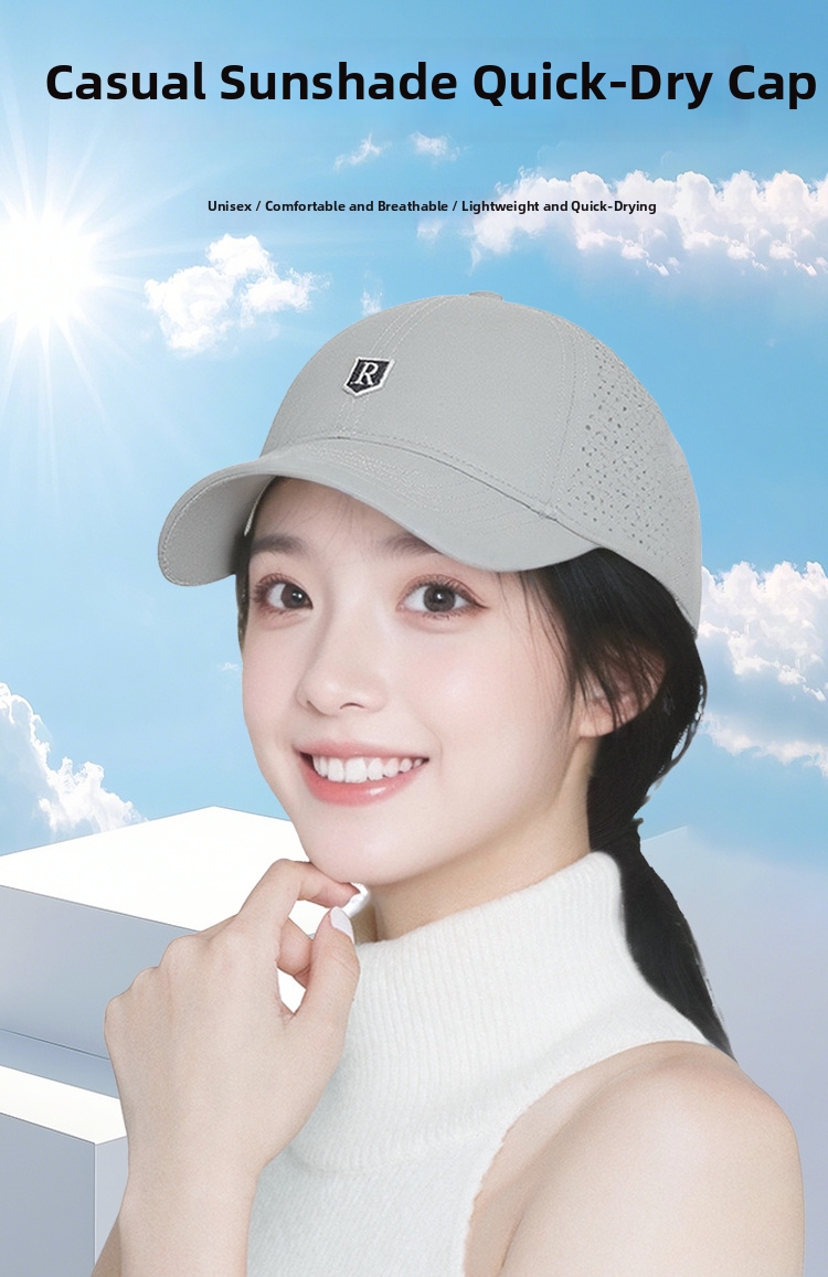 Quick Drying Breathable Mesh Baseball Cap For Women Sun Protection_voghion.com