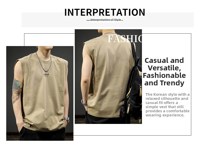 Men's Clothing Men's Quick Drying Sleeveless T-Shirt Summer Vest Style Base Layer Innerwear Outerwear For Formal & Casual_viptrois.com