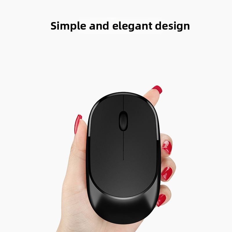 Wireless Bluetooth Mouse Slim Bamboo Design For Laptop Office_voghion.com