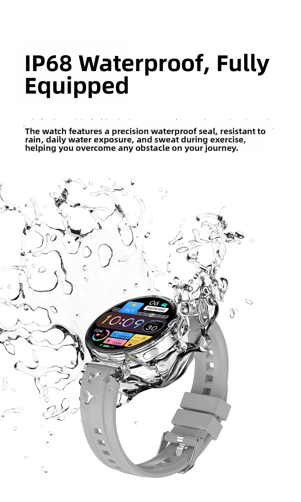 Smartwatch com chamadas bluetooth e ecrã amoled always on_voghion.com