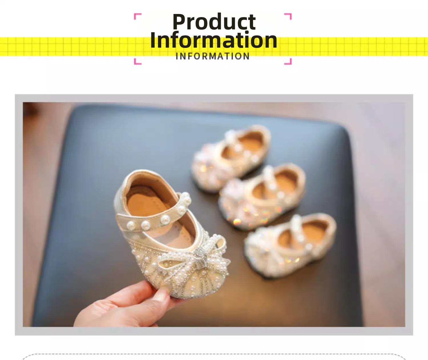Sapatos de bebé menina com laço para primeiros passos_voghion.com