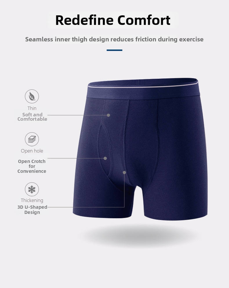 Boxer briefs hombre de algodón antibacteriano y transpirable_voghion.com