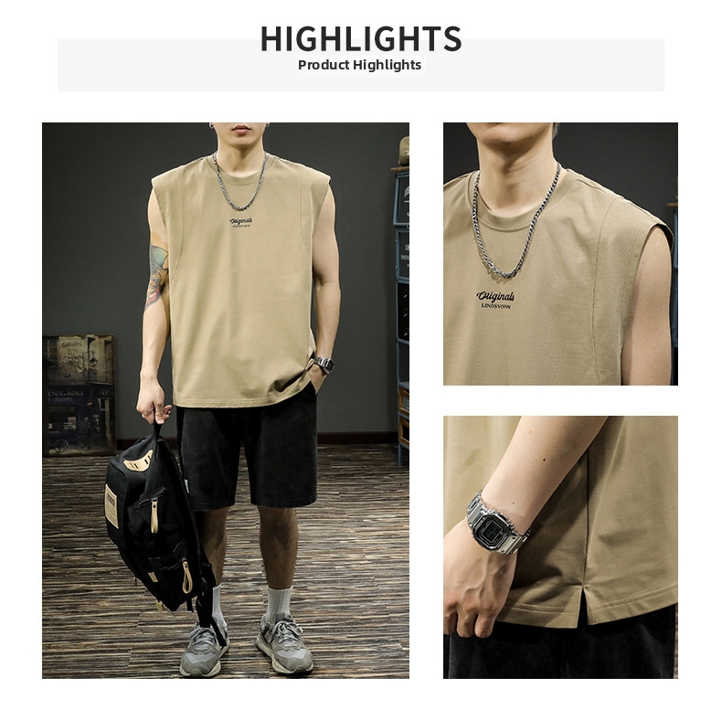 Men's Clothing Men's Quick Drying Sleeveless T-Shirt Summer Vest Style Base Layer Innerwear Outerwear For Formal & Casual_viptrois.com