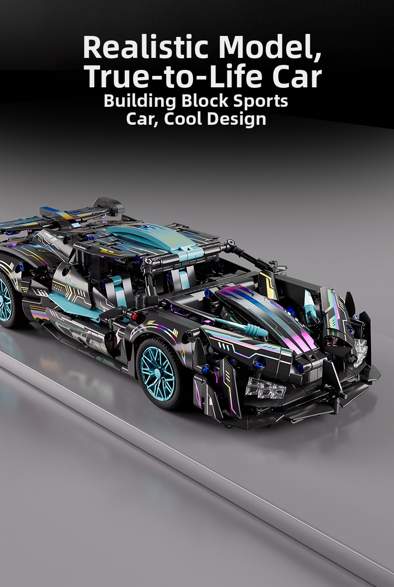 Voiture de course télécommandée en blocs de construction jouet_voghion.com