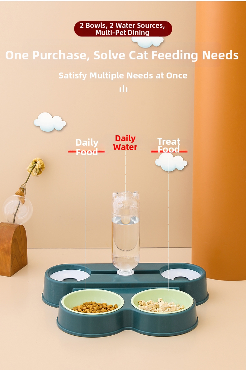 Automatic Cat Water Bowl Pet Drinking Supplies Frog Design_voghion.com