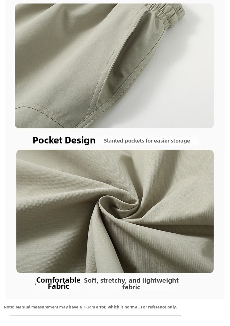 Men's Summer Sports Shorts Thin Loose Casual Five Point Pants Cool Stylish Solid Color_viptrois.com