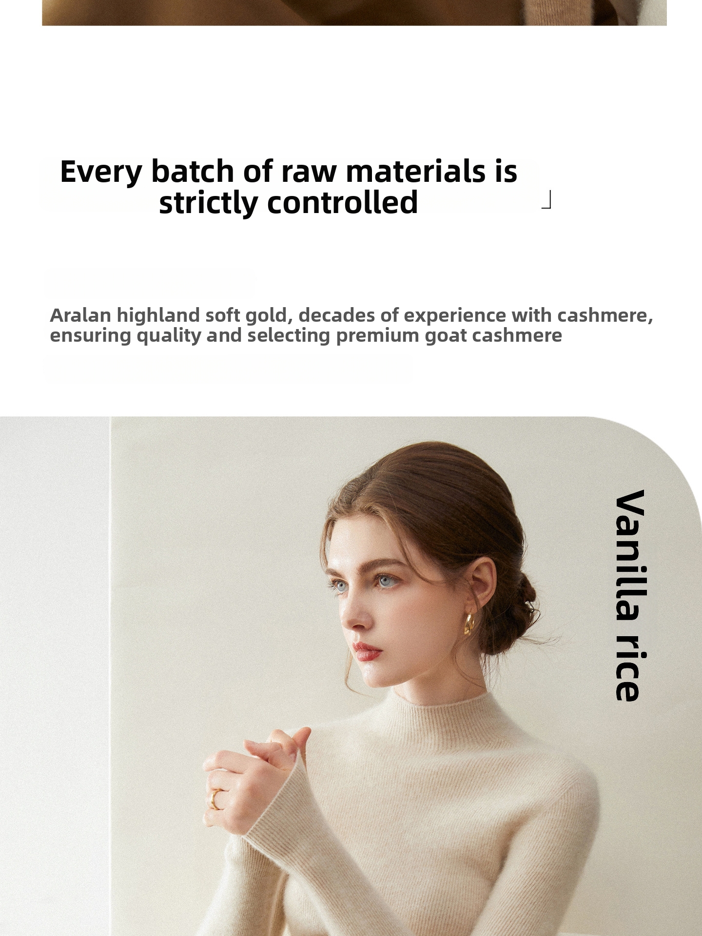 Soft And Cozy Women's Cashmere Sweater Basic Aesthetics Knitwear Semi High Neck Seamless Base Layer Wool Sweater_ecoleips.com