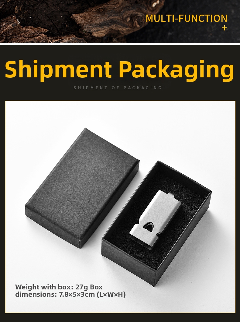 Överlevnadspipa i titan med tre rör för utomhusbruk_voghion.com