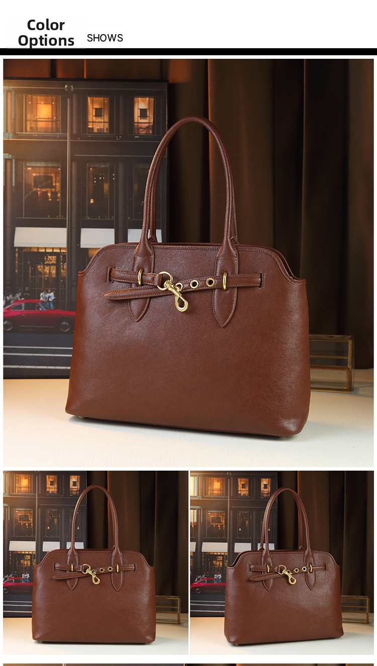 Borsa a tracolla donna in vera pelle stile retro borsa a mano_voghion.com