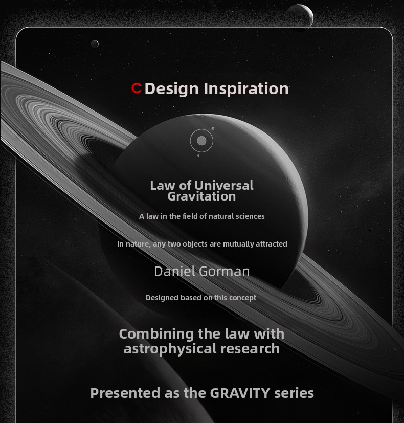 Orologio a levitazione magnetica da uomo, trendy, celeste, cool, high-tech, creativo e dal design unico, nuovo Wormhole_voghion.com