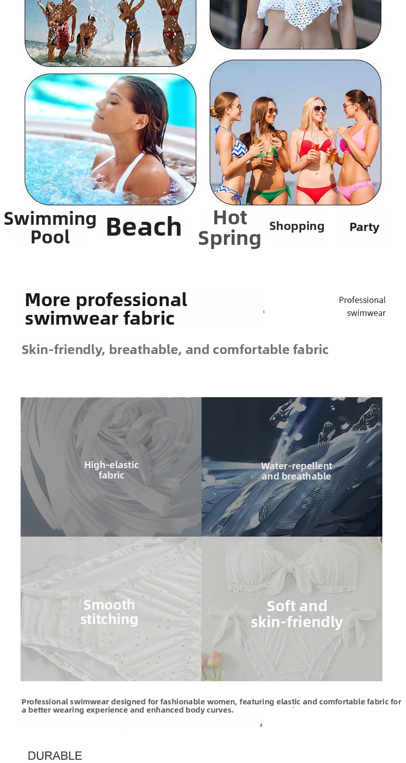 Women's Bikini Set Digital Print Backless Swimsuit For Comfort_voghion.com