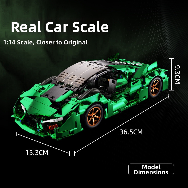 Voiture de sport miniature verte électroplaquée compatible, modèle 3000 ans, télécommandée, jouet idéal pour un cadeau d'anniversaire d'enfant._voghion.com