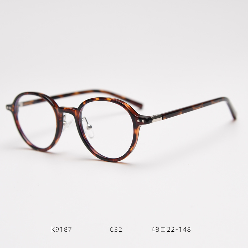 Retro Tr90 Round Prescription Glasses Frame For Men And Women_voghion.com