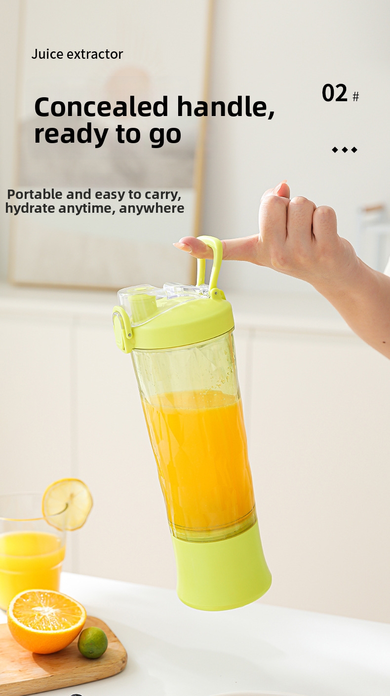 Portable Juicer Blender Cordless Rechargeable Smoothie Maker_voghion.com