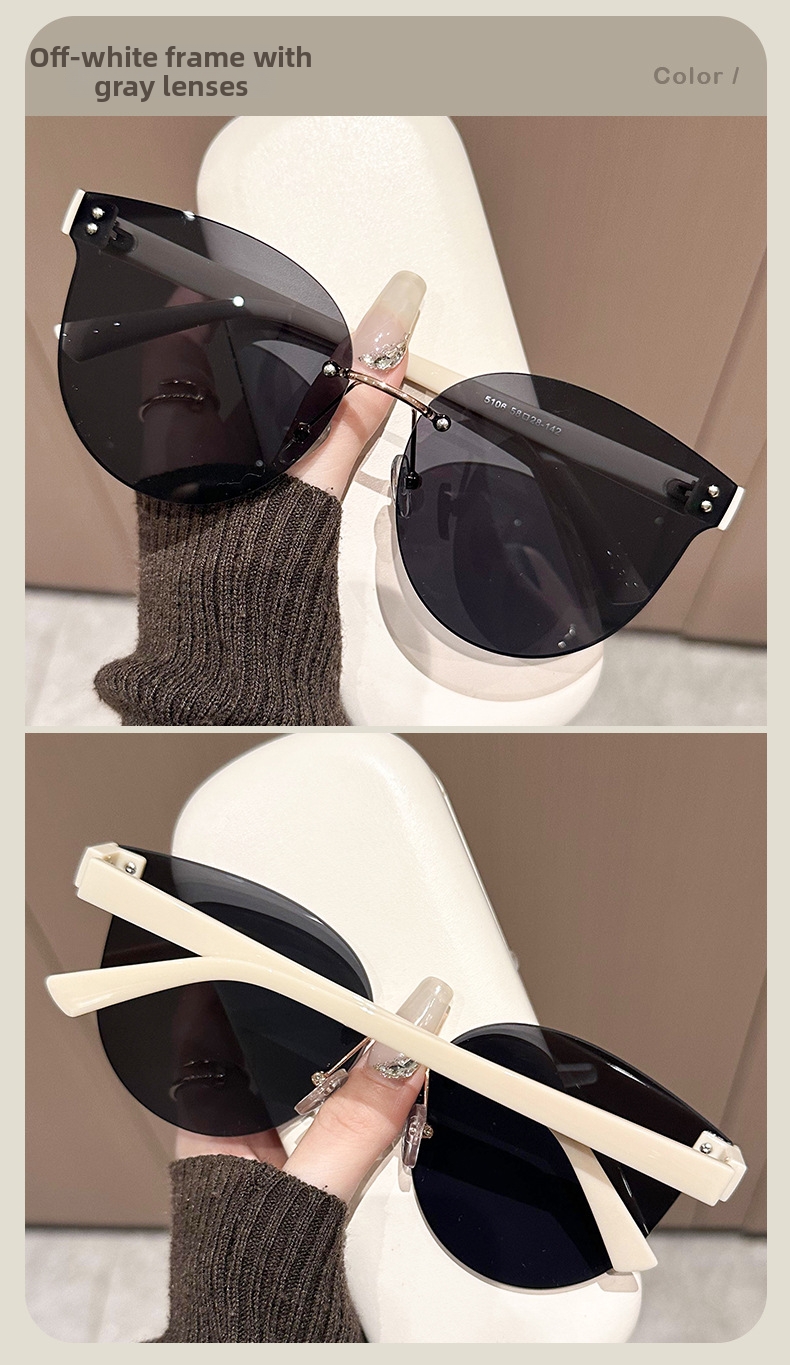 Ovale Oversize Herrensonnenbrille Mit Gradient Uv-schutz_voghion.com