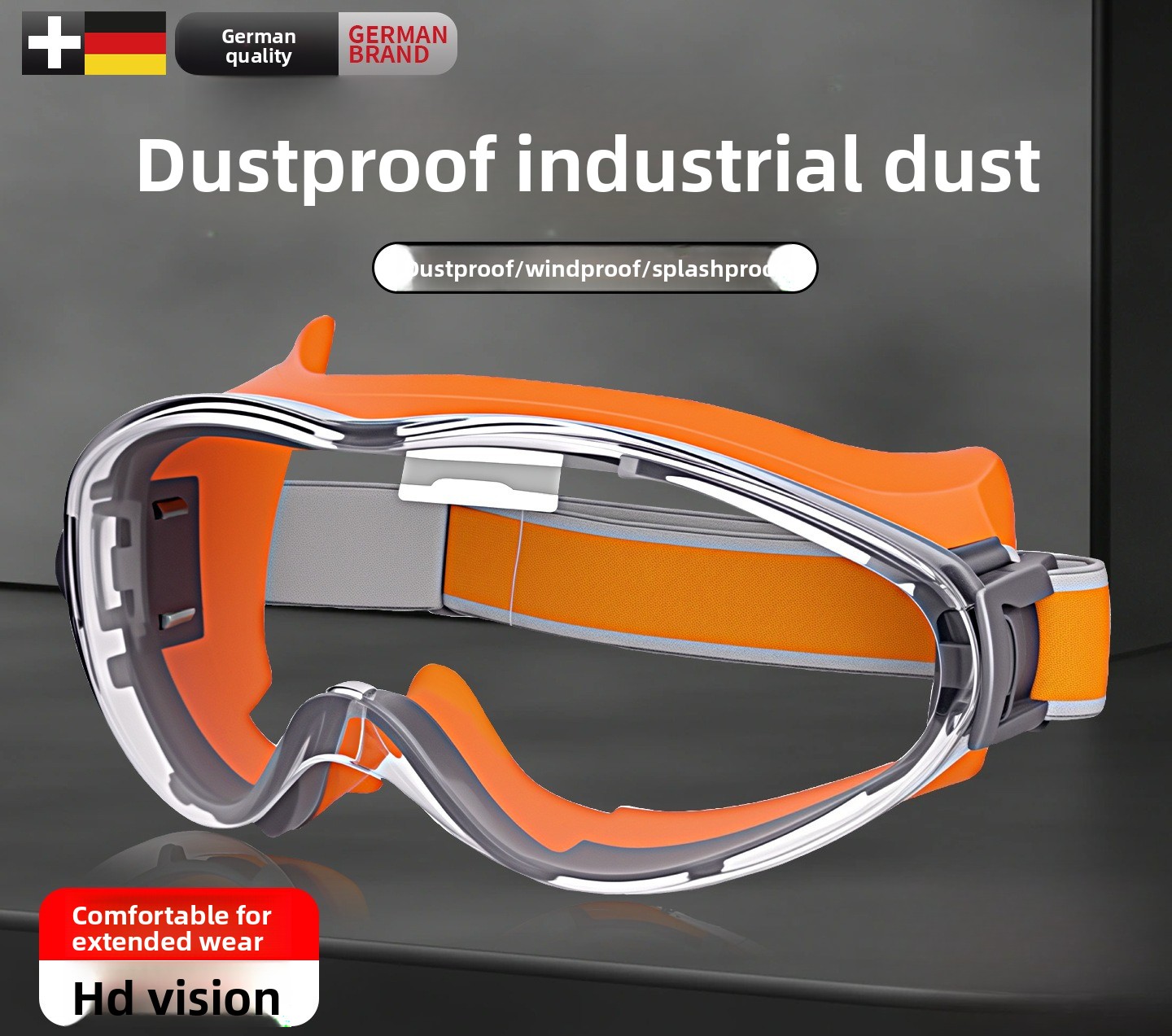 Óculos de proteção anti-embaciamento contra pó e salpicos_voghion.com