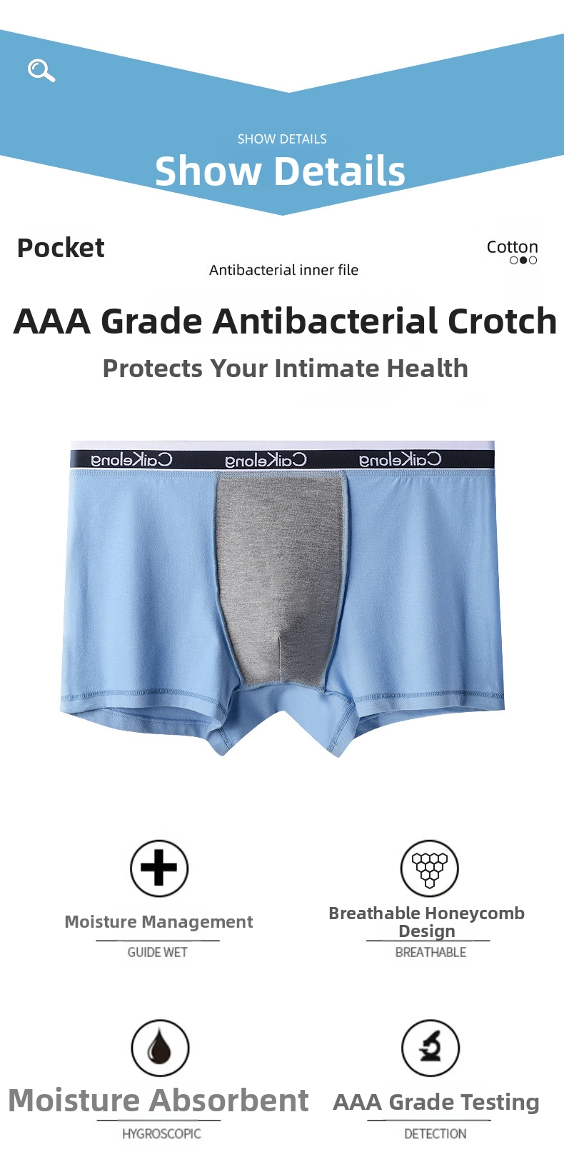 Boxer hombre grafeno antibacteriano algodón trunks pack de 4_voghion.com