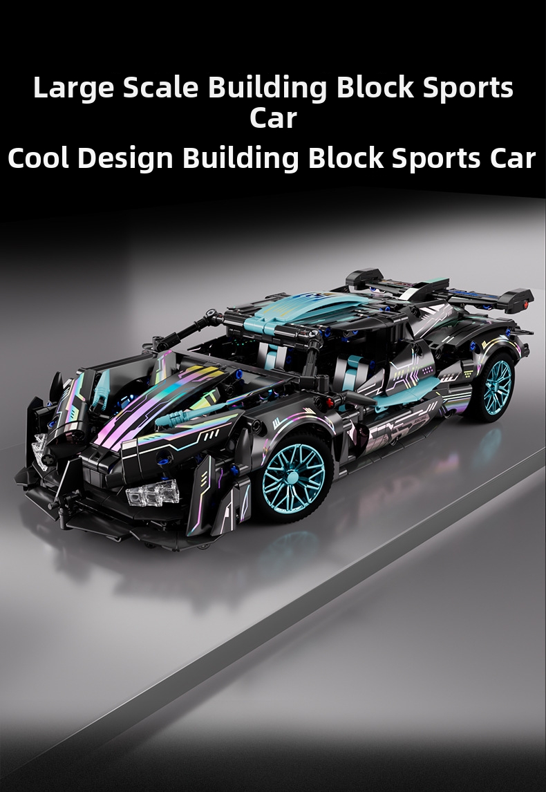 Voiture de course télécommandée en blocs de construction jouet_voghion.com