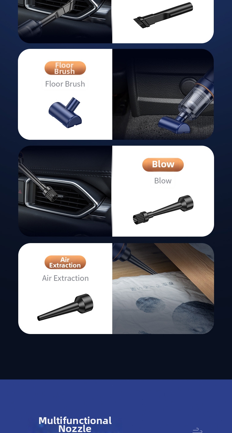 Cordless Car Vacuum Cleaner Portable Handheld High Powered Mini_voghion.com