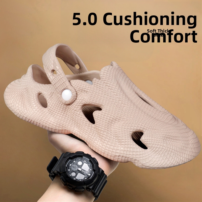 Men's Summer EVA Non-Slip Driving Sandals Couple Wearable Slippers Beach Clogs Comfortable Shoes_voghion.com
