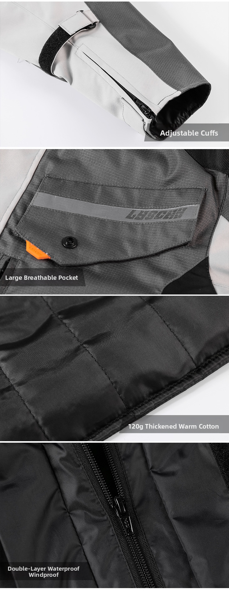 Motorjas racing waterdicht winter rally rijuitrusting dames heren_voghion.com