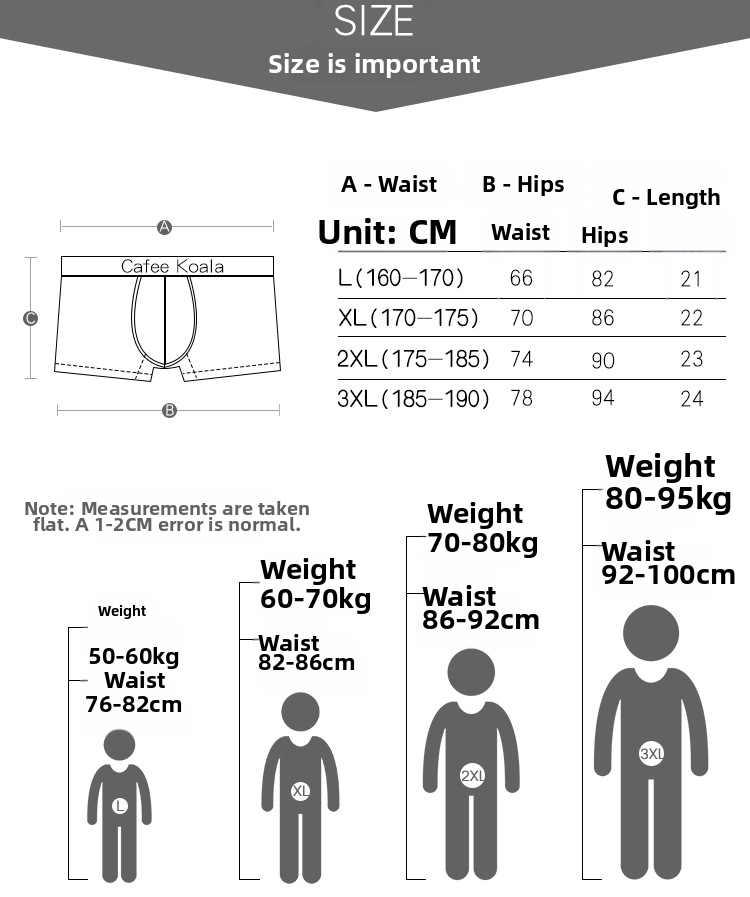 Men's Boxer Briefs Cotton Breathable Trunks For All Seasons_voghion.com
