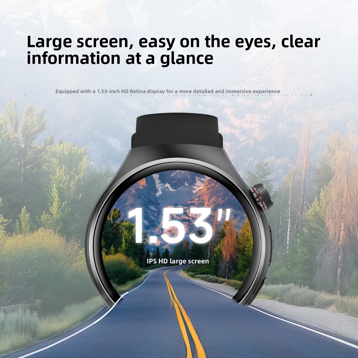 Watch5 Round Screen Smartwatch Bluetooth Calling Health Reminder Consumer Electronics_voghion.com