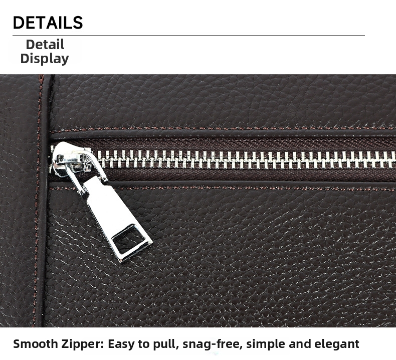 Men's Leather Crossbody Bag Large Capacity Vertical Shoulder Bag_voghion.com