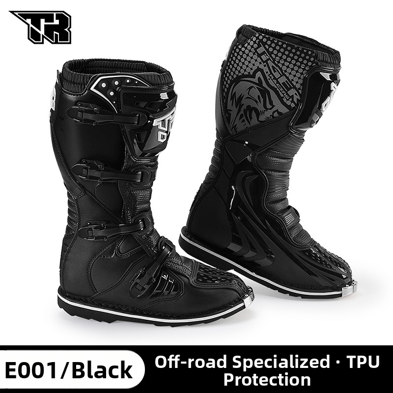 Motorcycle Riding Boots Men's All Season Protective Forest Trail Rally Racing Shoes_voghion.com