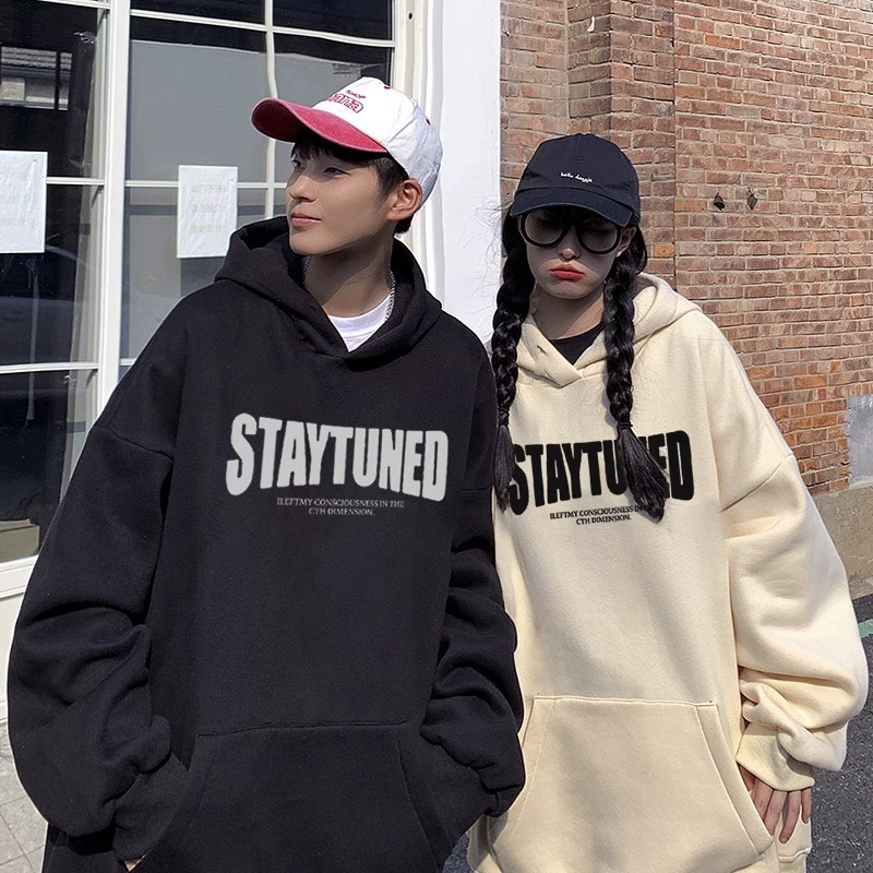 Новая весенне-осенняя коллекция: стильная парная толстовка с капюшоном, свободный крой, модный брендовый принт с буквами, высококачественный топ.