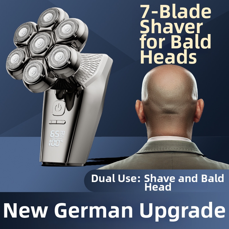 7D Magnetic Head Electric Shaver Multi-Functional 5 In 1 With Three Adjustable Speeds And 7 Blades Home Appliance_voghion.com