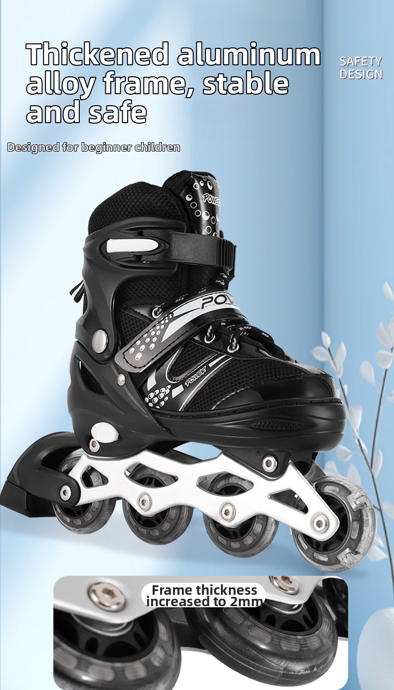 Adjustable Inline Roller Skates For Boys And Girls Kids Beginners_voghion.com