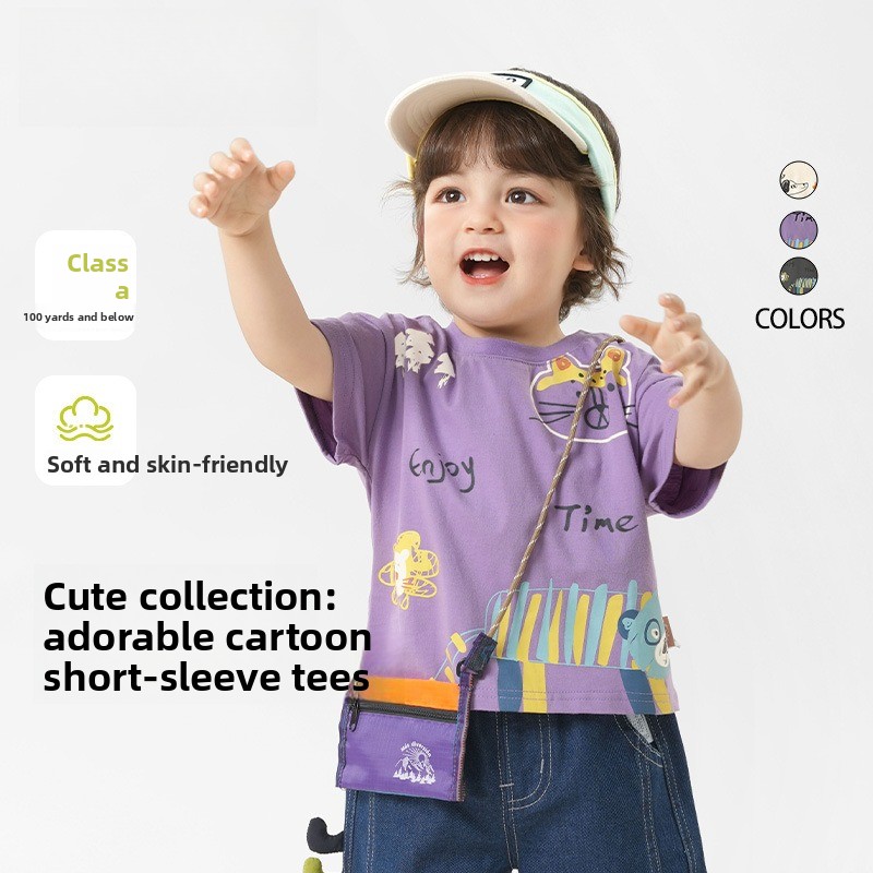 Baby Clothes Boys Casual Short Sleeve T-Shirt Girls Summer Clothing Baby Children's Top Summer Children's Clothing_voghion.com